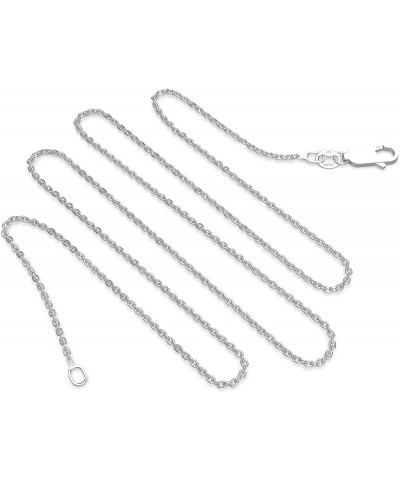 925 Sterling Silver .8MM Cable Chain Lobster Claw Clasp 16-30 24.0 Inches .8 MM $10.19 Necklaces