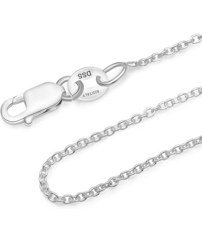 925 Sterling Silver .8MM Cable Chain Lobster Claw Clasp 16-30 24.0 Inches .8 MM $10.19 Necklaces