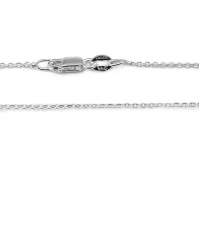 925 Sterling Silver .8MM Cable Chain Lobster Claw Clasp 16-30 24.0 Inches .8 MM $10.19 Necklaces