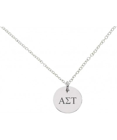 Dainty Alpha Sigma Tau Necklace Sorority Jewelry Drop Necklace Sorority Lavalier Necklace $10.84 Necklaces