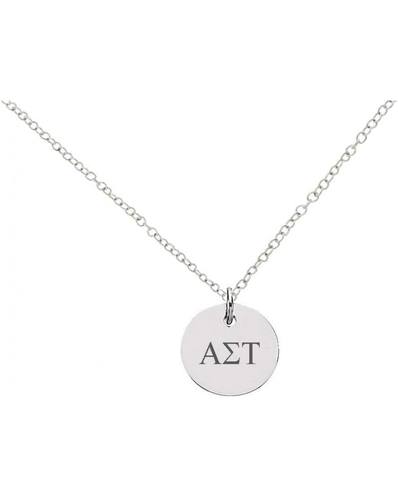 Dainty Alpha Sigma Tau Necklace Sorority Jewelry Drop Necklace Sorority Lavalier Necklace $10.84 Necklaces