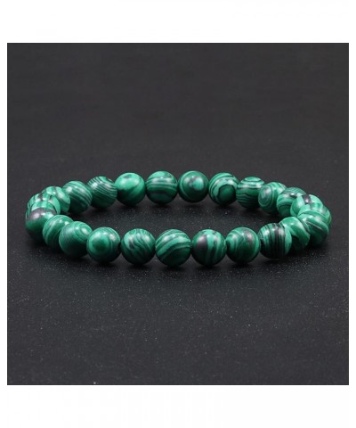 XUKY Malachite Beaded Bracelet Cylinder Hematite Natural Stone Bracelets Energy Bangle Classic Strand Jewelry Pulsera-42804 D...