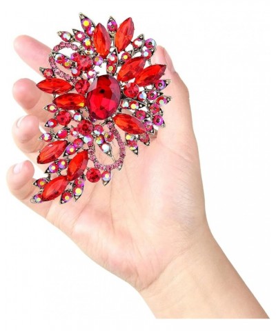 Flower Bouquet Brooch Ladies Austrian Crystal Pin Pendant Alloy Made Suitable for Wedding Dresses, Suits, Skirts, Everyday we...