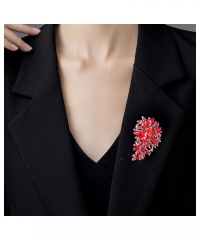 Flower Bouquet Brooch Ladies Austrian Crystal Pin Pendant Alloy Made Suitable for Wedding Dresses, Suits, Skirts, Everyday we...