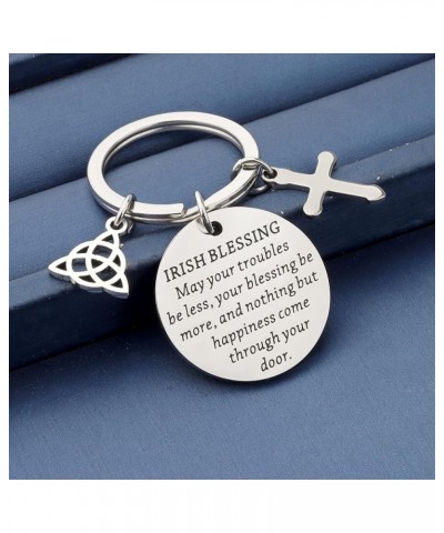 Blessing Keychain Housewarming Gift May Your Troubles Be Less Irish Blessing Keychain $9.71 Others