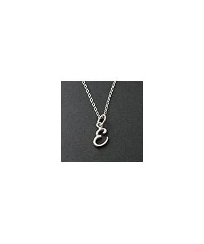 Sterling Silver Tiny Initial Letter Necklace for Women E $10.25 Necklaces