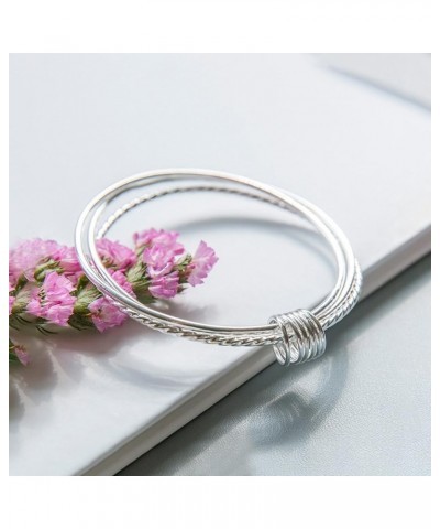 925 Sterling Silver Bangle Bracelet Stackable Bangles for Women/Girls | Bangle Bracelets for Women | 925 Sterling Silver Brac...