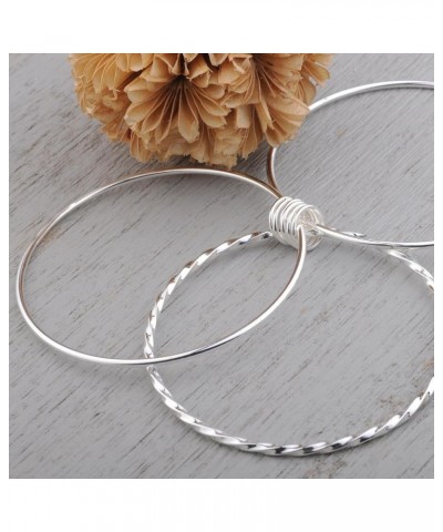 925 Sterling Silver Bangle Bracelet Stackable Bangles for Women/Girls | Bangle Bracelets for Women | 925 Sterling Silver Brac...