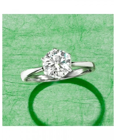 1.50 Carat Moissanite Ring in Sterling Silver $69.60 Rings