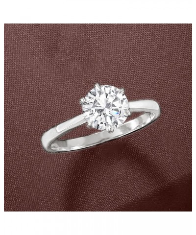 1.50 Carat Moissanite Ring in Sterling Silver $69.60 Rings