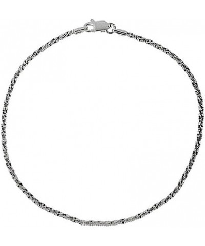 Sterling Silver Women's Ankle Bracelets, 9" Length - Women's Anklets - Fashion Jewelry - Gift for Wife - Summer Style - Mothe...