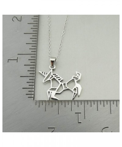 Dainty Origami Animal Pendant Necklaces UNICORN $15.68 Necklaces