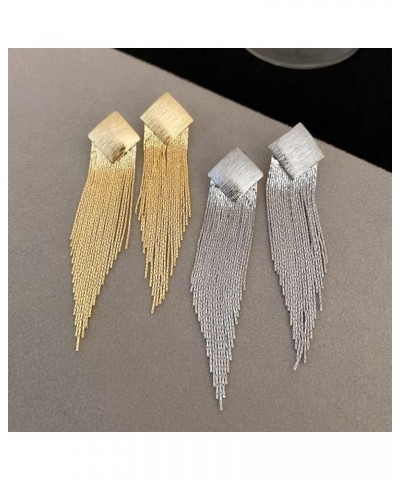 Gold Tassel Earrings for Women Boho Tassel Dangle Earrings Long Fringe Earrings Ear Jackets Front Back Earrings Statement Ear...