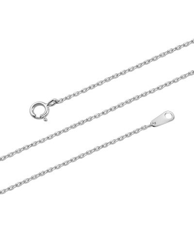 925 Sterling Silver Cable Chain for Women Men and Girls, 1mm 1.3mm 1.5mm 1.8mm Width 24 Inches 1.0MM-Width Silver $11.38 Neck...