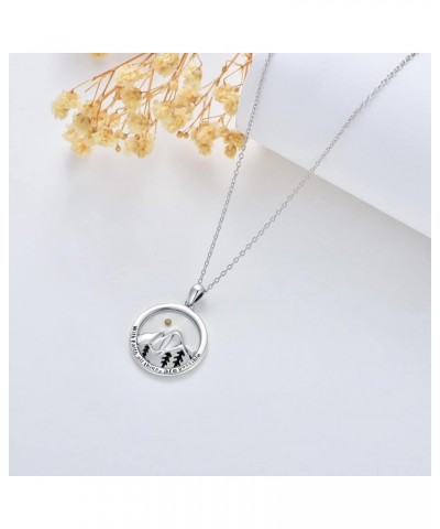 Mustard Seed Faith Necklace 925 Sterling Silver Faith Move Mountains Pendant Christian Jewelry for Women Girls B-silver-circl...