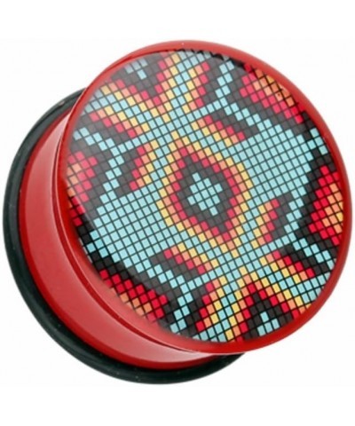 Red Navajo Beads Single Flared Ear Gauge Plug 9/16" (14mm) $9.24 Body Jewelry