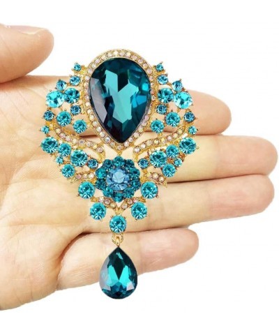 4Pcs Brooch Lot with Large Big Size Rhinestone Crystal Fashion Jewelry v $12.36 Brooches & Pins