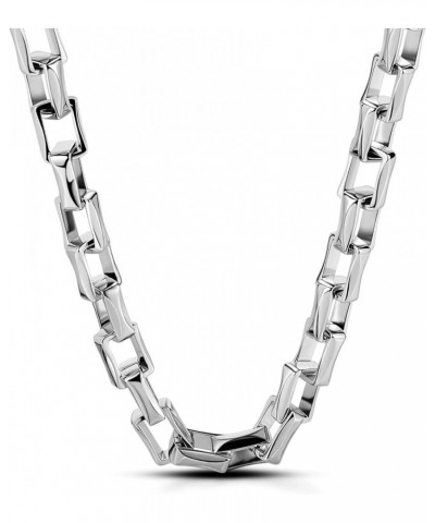 Men Solid 925 Sterling Silver Cable Rolo Link Chain Necklace Women 9MM &10MM-Curb Cuban Chain Thick Big Choker 18" 20" 22" 24...