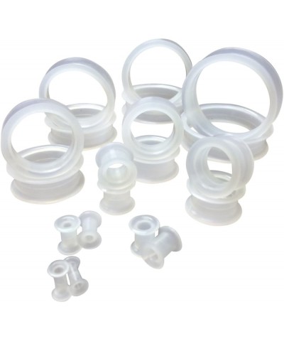 Pair of Clear Soft Silicone Ear Tunnels Plugs - up to Size 50mm! 11/16" (18mm) $9.30 Body Jewelry