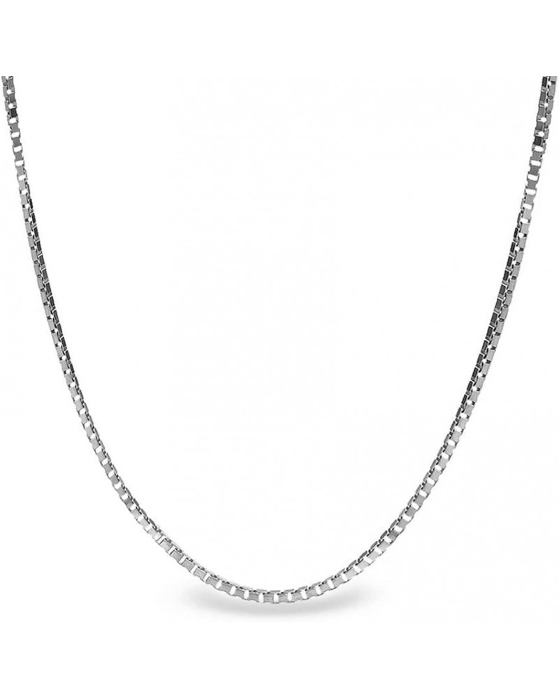 925 Sterling Silver Box Chain Necklace Jewelry for Women Men Thin, Dainty, Durable Sturdy gift 0.8mm &1mm Made in Italy Lengt...