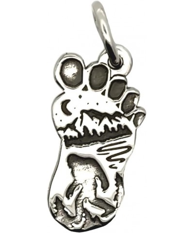 Sasquatch Big Foot Charm in Sterling Silver $23.03 Bracelets