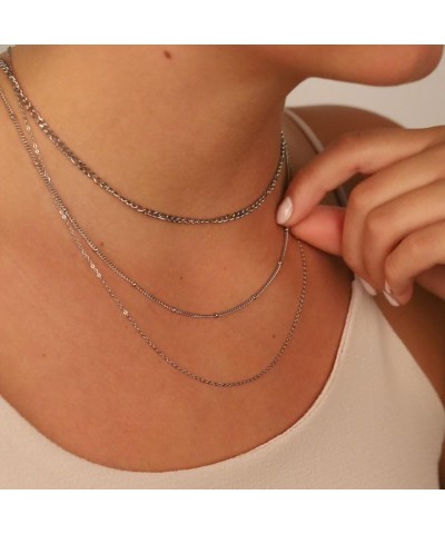 Chain Necklace for Women Silver Dainty Chain Necklace $18.40 Necklaces