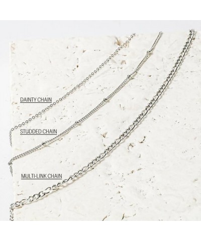 Chain Necklace for Women Silver Dainty Chain Necklace $18.40 Necklaces