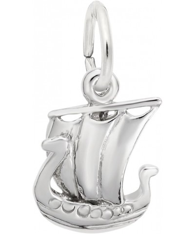 Sterling Silver Nautical Charm | Rembrandt Charms Viking Ship Charm $19.25 Bracelets