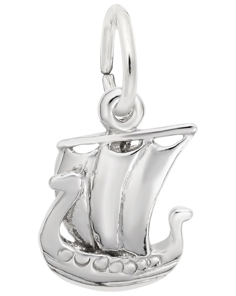 Sterling Silver Nautical Charm | Rembrandt Charms Viking Ship Charm $19.25 Bracelets