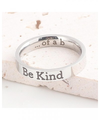 Be Kind of a B Ring for Women Be Kind Ring Stainless Steel Inspirational Ring Motivational Band Ring for Best Friend Friendsh...