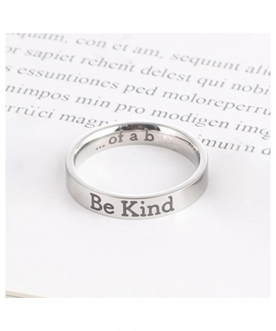 Be Kind of a B Ring for Women Be Kind Ring Stainless Steel Inspirational Ring Motivational Band Ring for Best Friend Friendsh...