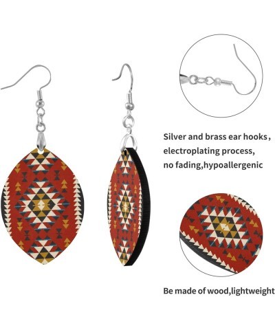 Custom Wooden Dangle Lightweight Drop/Leaf Earrings Copper Silver Earring Multi 30 $9.34 Earrings