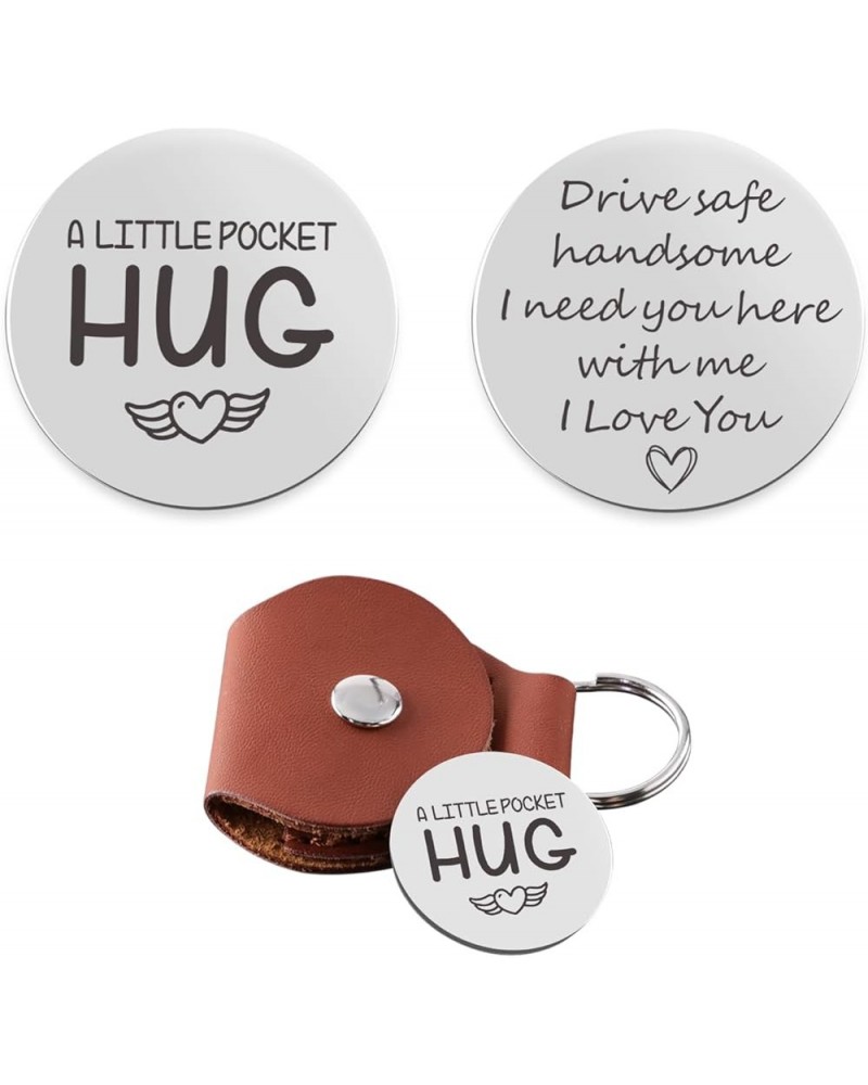 Going Away Gift Inspirational Pocket Hug Token Long Distance Relationship Gifts Drive Safe $10.25 Pendants