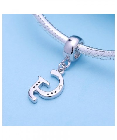 925 Sterling Silver Letter Beads Initial A-z Dangle Alphabet Crystal Charm Fits European Bracelet Gift for Mother G $10.43 Br...