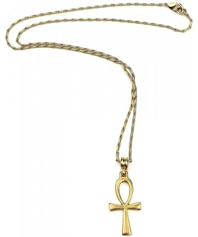 Christian Cross with Crystals Pendant 24k Gold Plated Necklace Made in New York Crystal with Pearl $21.01 Necklaces