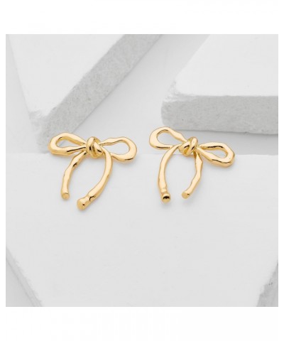 Gold Bow Earrings Women Bow Stud Earrings Gifts $10.61 Earrings