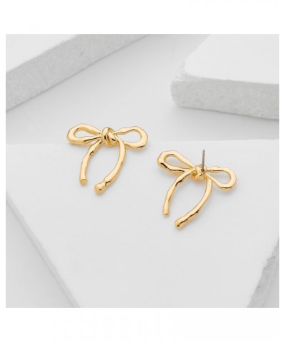 Gold Bow Earrings Women Bow Stud Earrings Gifts $10.61 Earrings