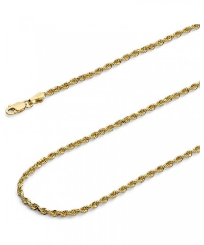 14K Solid Gold Rope Chains (Select Options) 18 Inches Yellow Gold $93.39 Necklaces