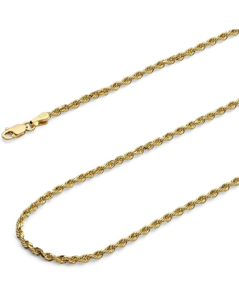 14K Solid Gold Rope Chains (Select Options) 18 Inches Yellow Gold $93.39 Necklaces