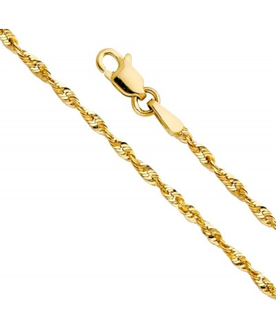 14K Solid Gold Rope Chains (Select Options) 18 Inches Yellow Gold $93.39 Necklaces