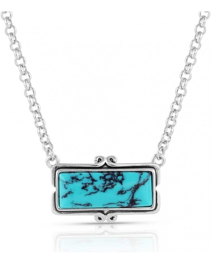 Western Lifestyle Turquoise Necklace (Looking Glass) $42.87 Necklaces