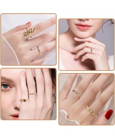 25Pcs Gold Vintage Knuckle Rings Set for Women Girls, Boho Dainty Stackable Midi Finger Rings, Snake Signet Fashion Ring Gift...