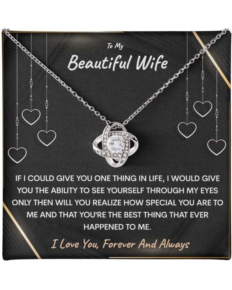 To My Beautiful Wife Necklace Arctic Angel Necklace For Wife Romantic Gifts For Her Just Because Gifts For Her Gifts For Wome...