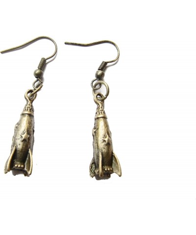 Rocket earrings,Gun earrings,Bomb earrings, hand Grenade Bullet Car Pistol Earrings 7 Rocket 2.4x0.9x0.9cm $6.36 Earrings