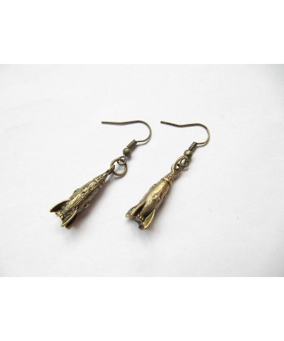 Rocket earrings,Gun earrings,Bomb earrings, hand Grenade Bullet Car Pistol Earrings 7 Rocket 2.4x0.9x0.9cm $6.36 Earrings