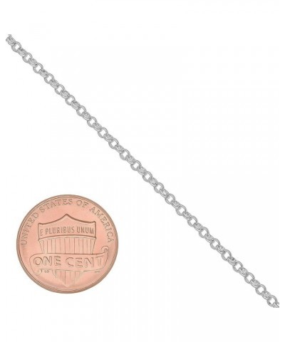 1mm-5mm Solid .925 Sterling Silver Round Rolo Chain Necklace or Bracelet 7.0 Inches 1.7mm Bracelet $31.89 Necklaces