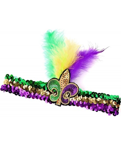 Women Mardi Gras Accessorie Outfit Adult St. Patrick's Day Party Costume Set with Tutu Headband Beads Necklace Three-color Tu...