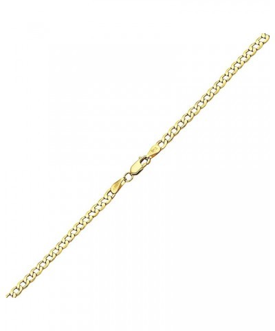 10K Yellow Gold 3.5MM Curb/Cuban Chain Bracelet or Necklace, For Men and Women, Unisex Gold Jewelry 7 3.5MM, Yellow $78.97 Br...