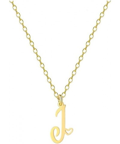 Gold Heart Initial Necklace for Women Dainty Letter Heart Nnecklace Minimalist Alphabet Letter Charm Pendant Necklace Jewelry...