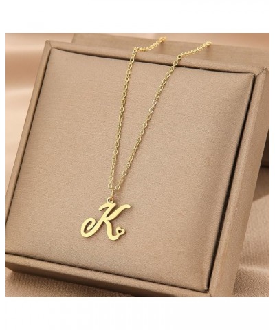 Gold Heart Initial Necklace for Women Dainty Letter Heart Nnecklace Minimalist Alphabet Letter Charm Pendant Necklace Jewelry...